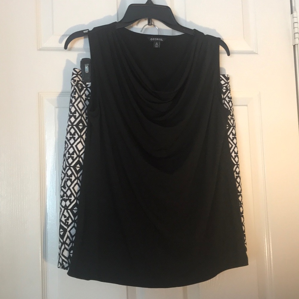 Black and white shorts and shirt